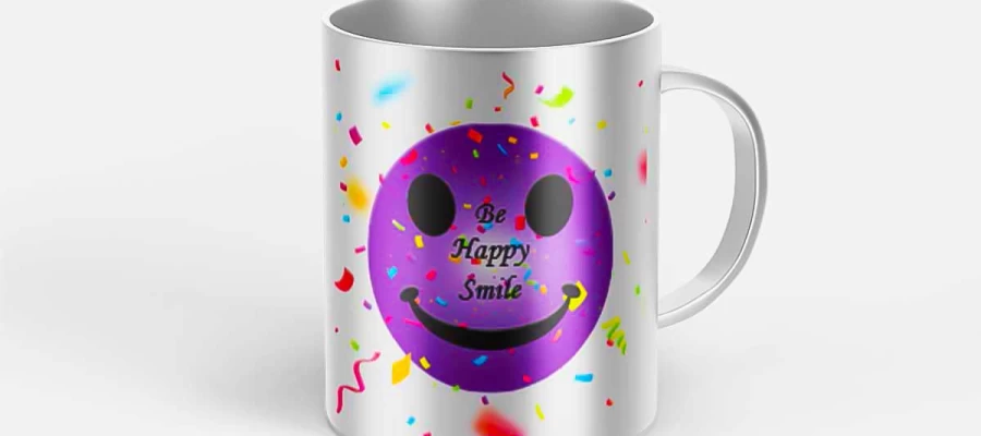 print design on a mug