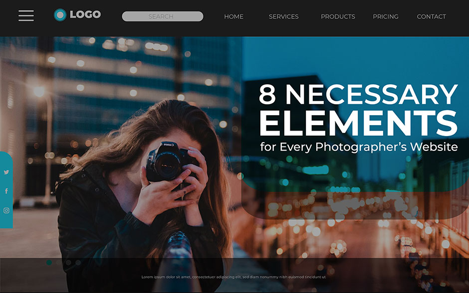 necessary elements for every photographers website