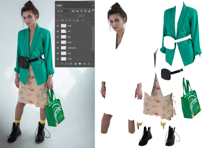 overlapping clipping path