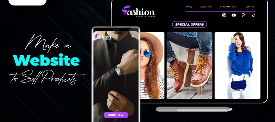 how to make a website to sell products