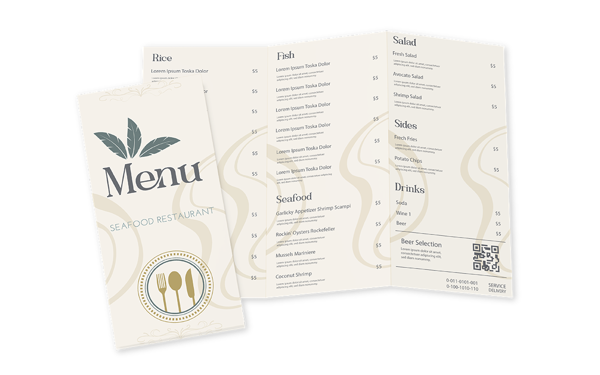how to design a menu for a restaurant