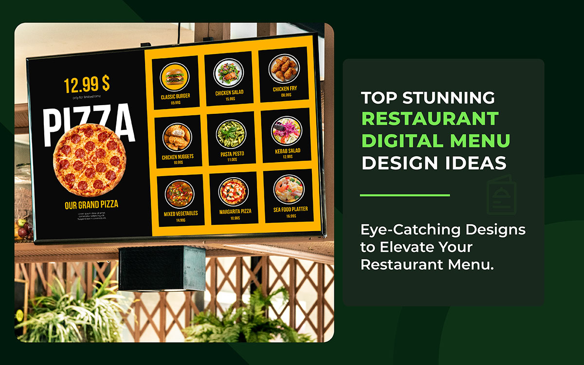 digital menu design ideas
