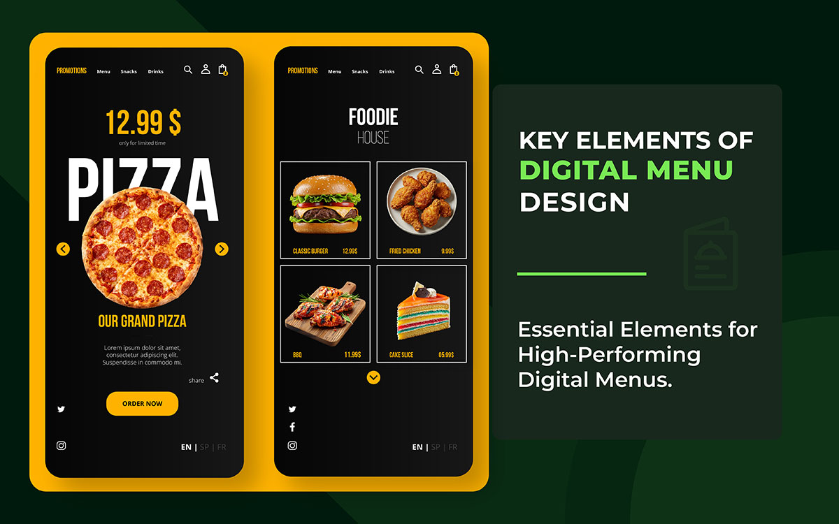 key elements of digital menu design