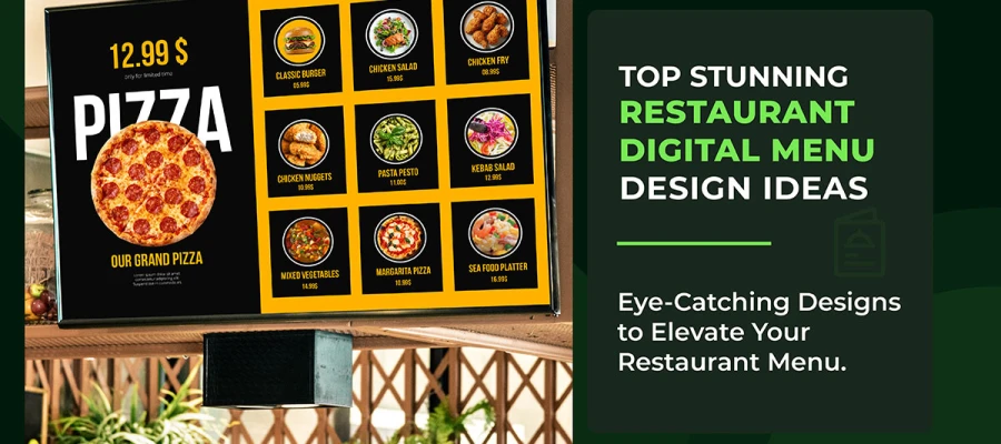 digital menu design ideas