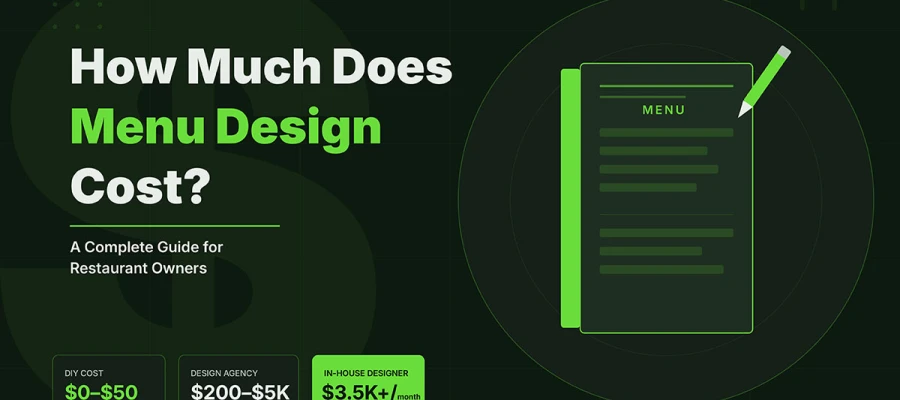 how much does menu design cost