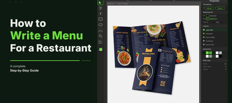 how to write a menu for a restaurant