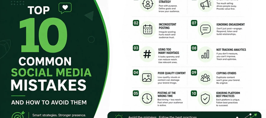 common social media mistakes
