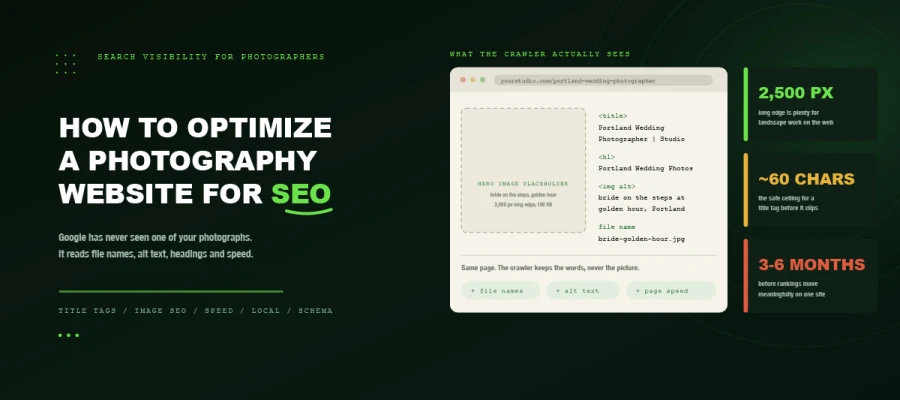 how to optimize a photography website