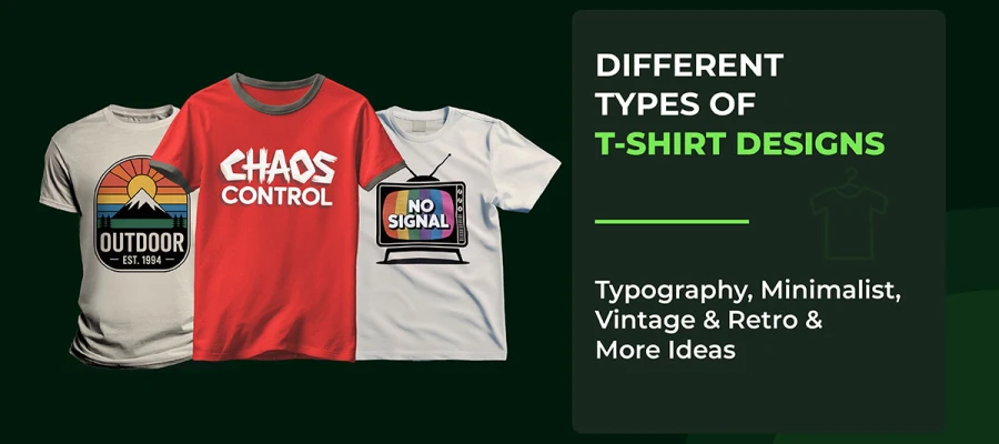 types of t-shirt designs