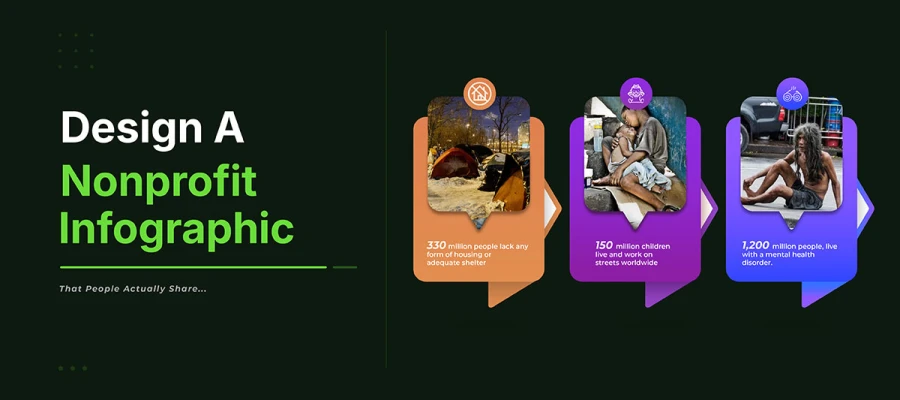 how to design a nonprofit infographic