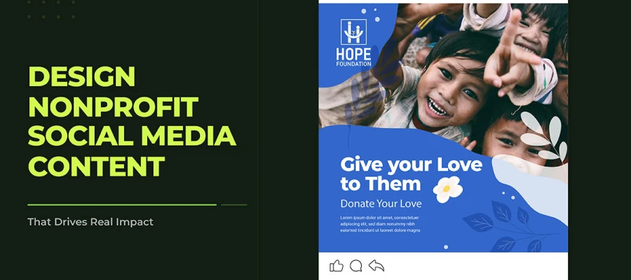 how to design nonprofit social media content