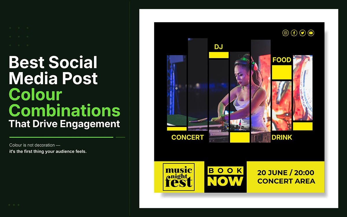 social media post color combinations