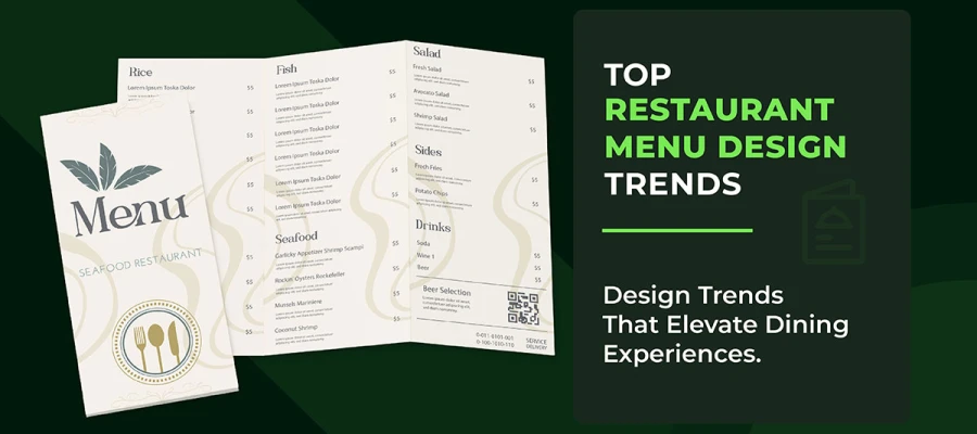 restaurant menu design trends