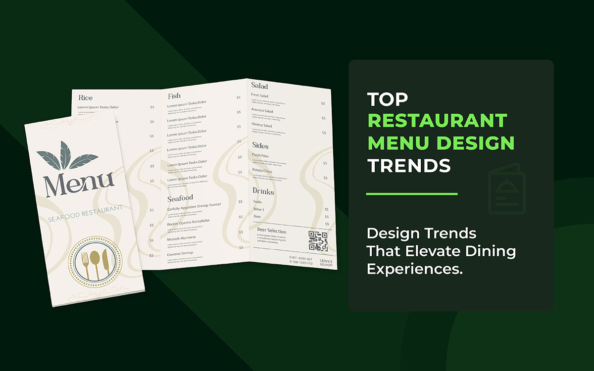 restaurant menu design trends