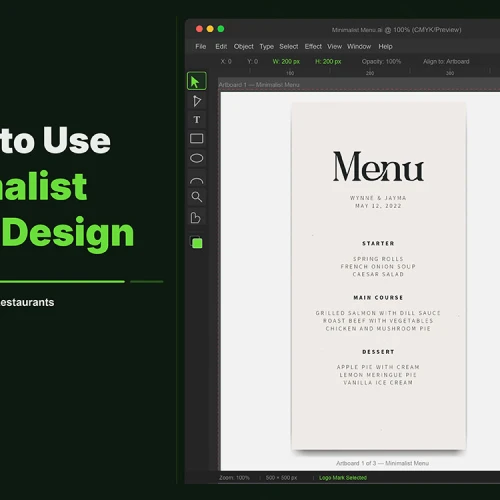 when to use minimalist menu design