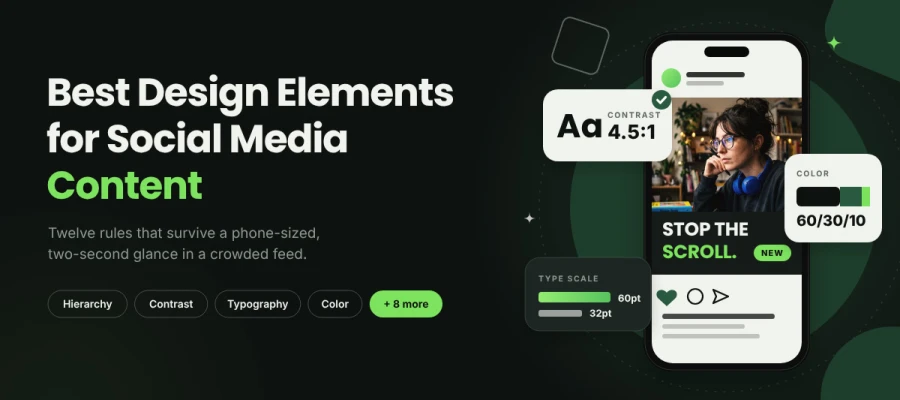 best design elements for social media content