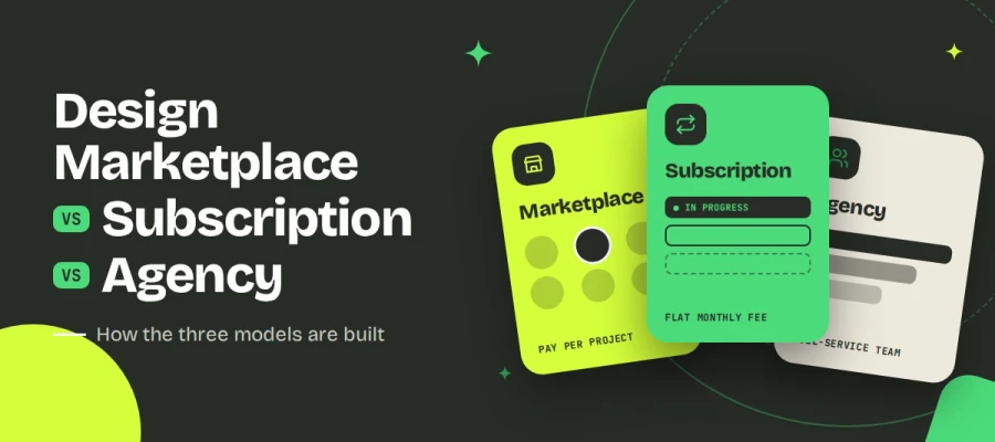 design marketplace vs subscription vs agency