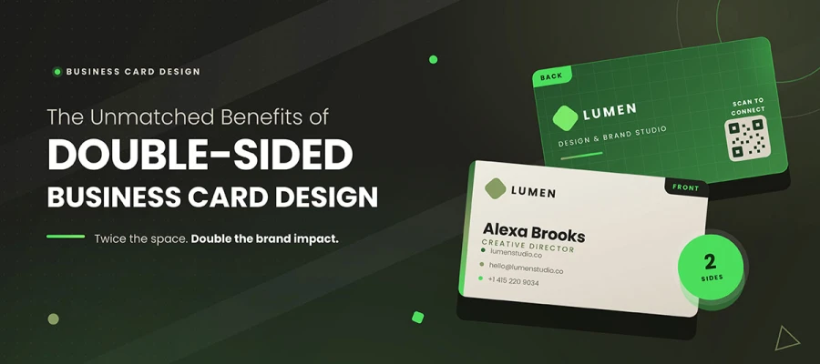 benefits of double sided business card design