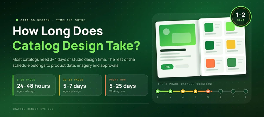 how long does catalog design take