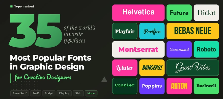 most popular fonts