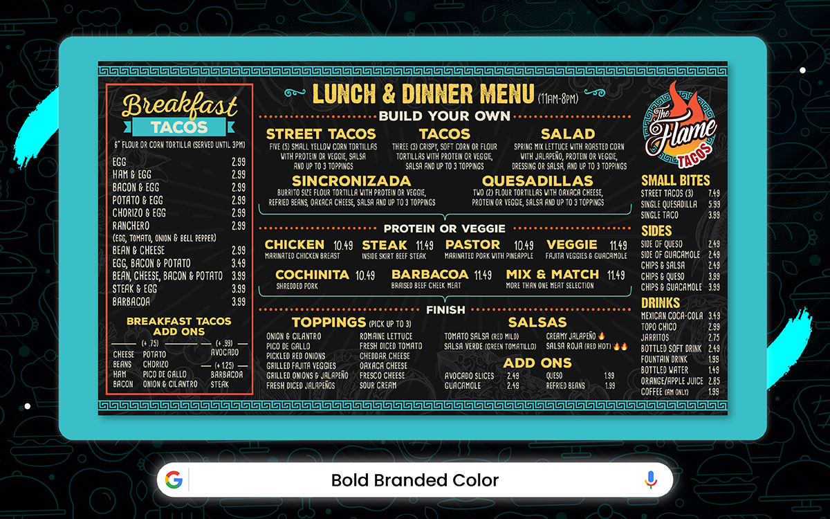 creative restaurant menu design idea