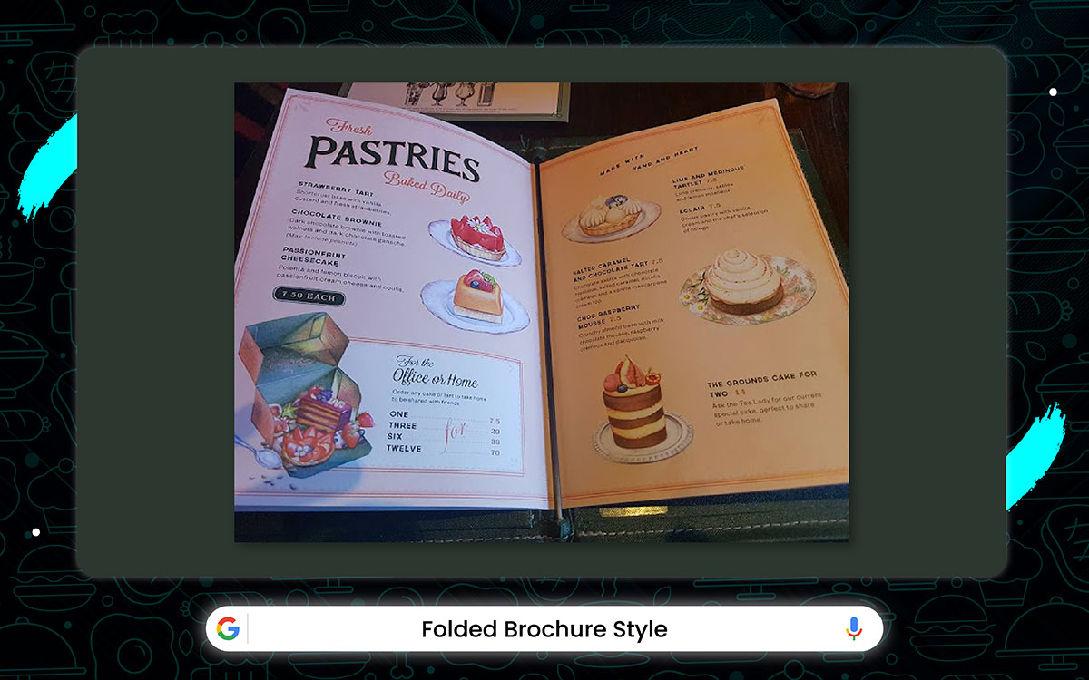 creative restaurant menu design idea