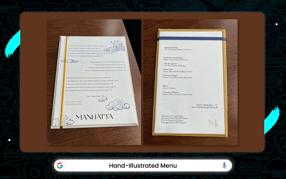 creative restaurant menu design idea
