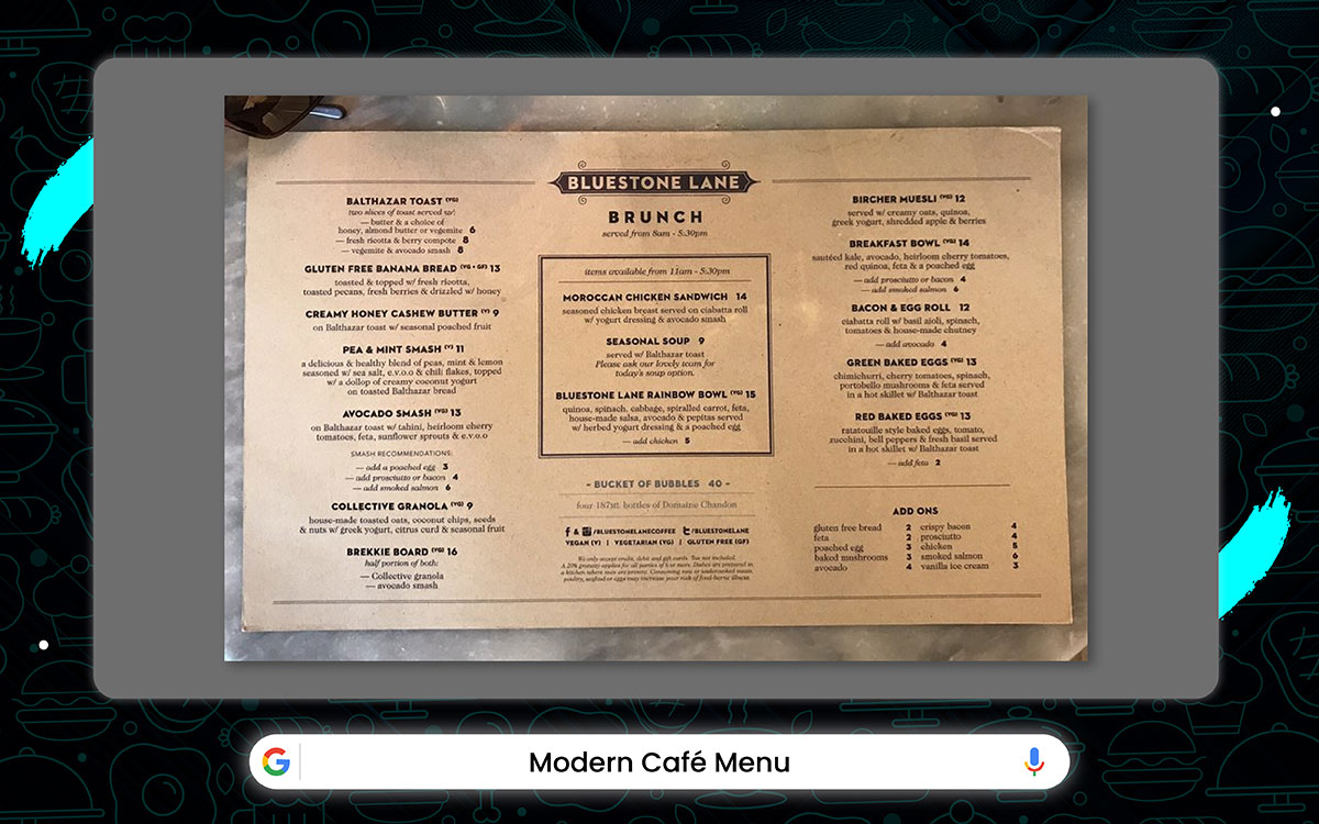 inspiring restaurant menu design idea