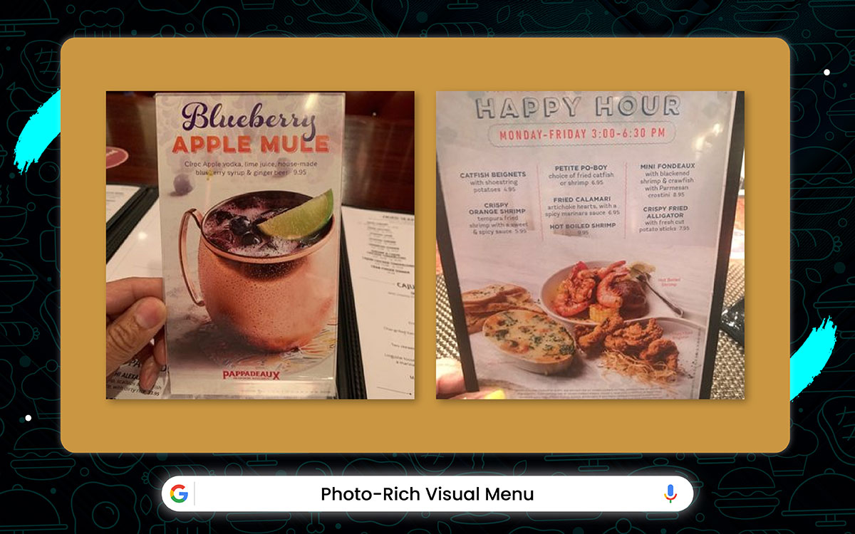 restaurant menu design idea