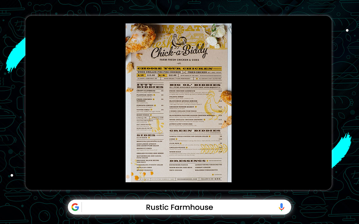inspiring restaurant menu design idea