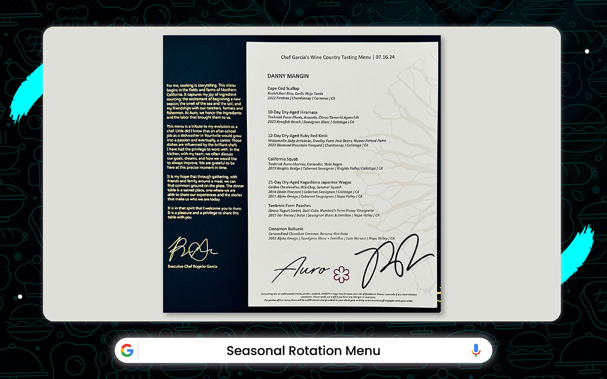 creative restaurant menu design idea