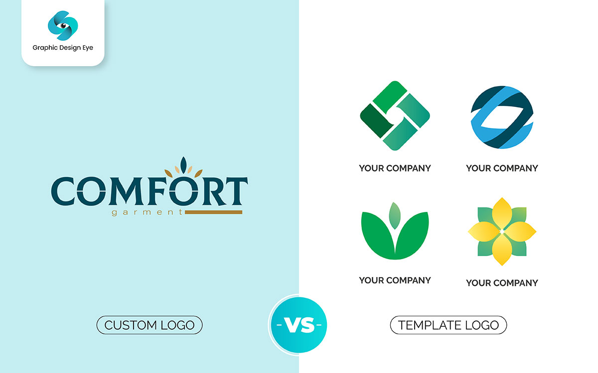 difference between a custom logo and a template logo