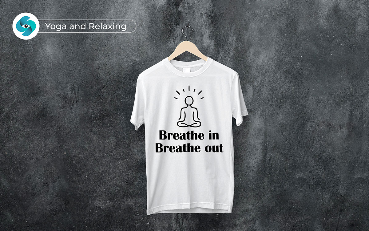 yoga and relaxing t-shirt niche