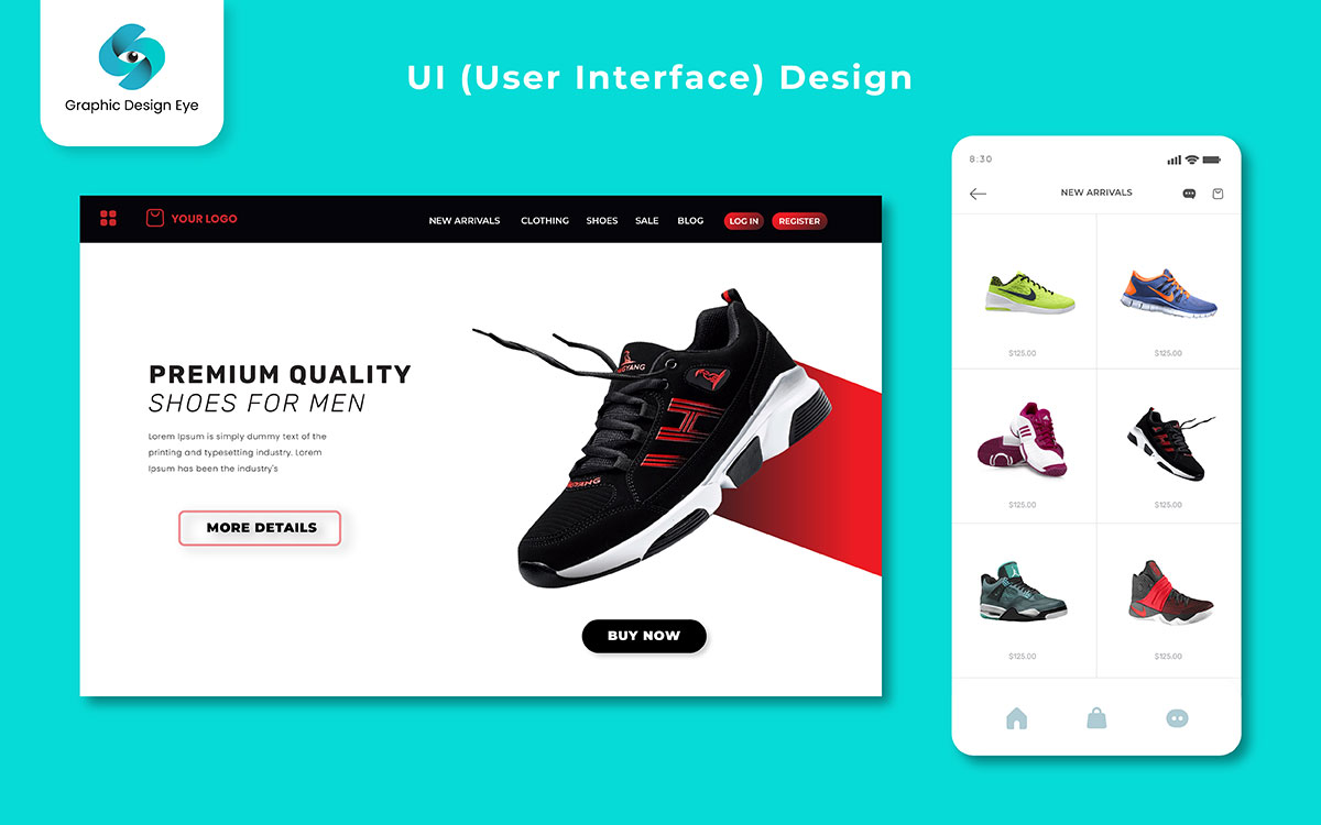 website UI design