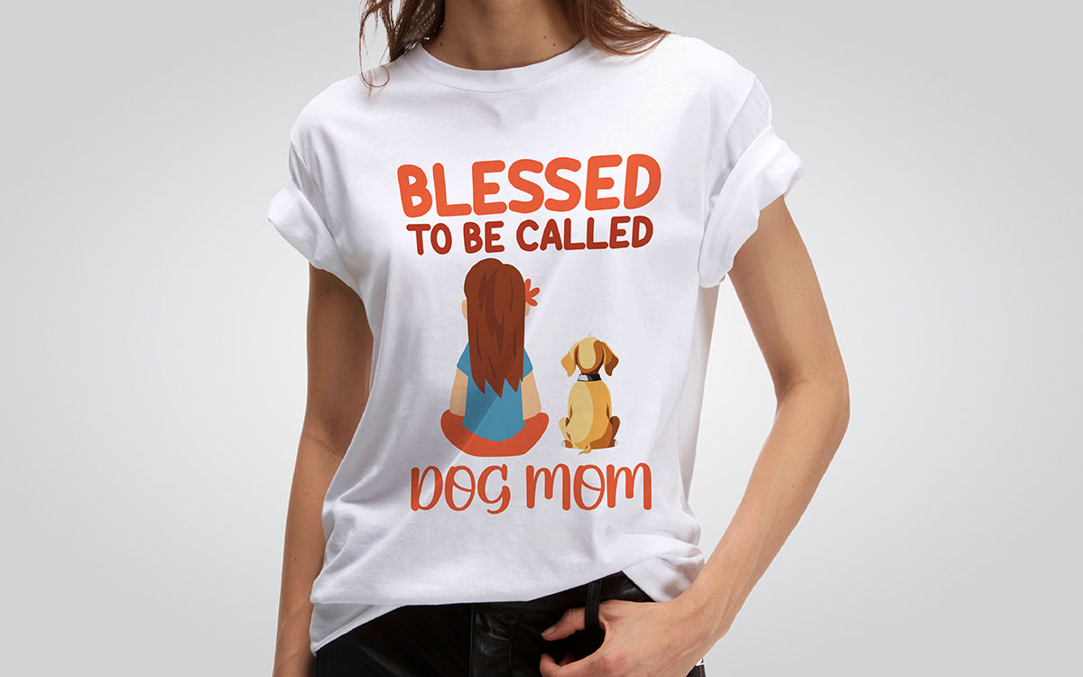 dog mom and dog dad dog t-shirt design