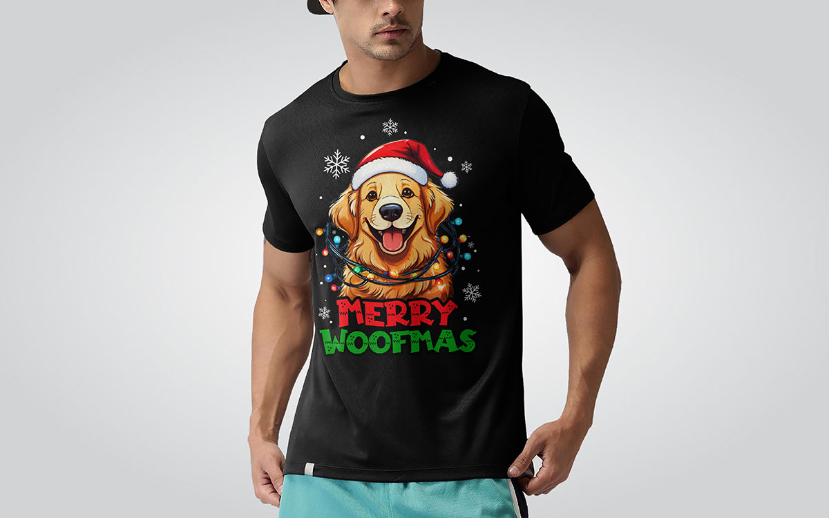 holiday & seasonal dog t-shirt design idea
