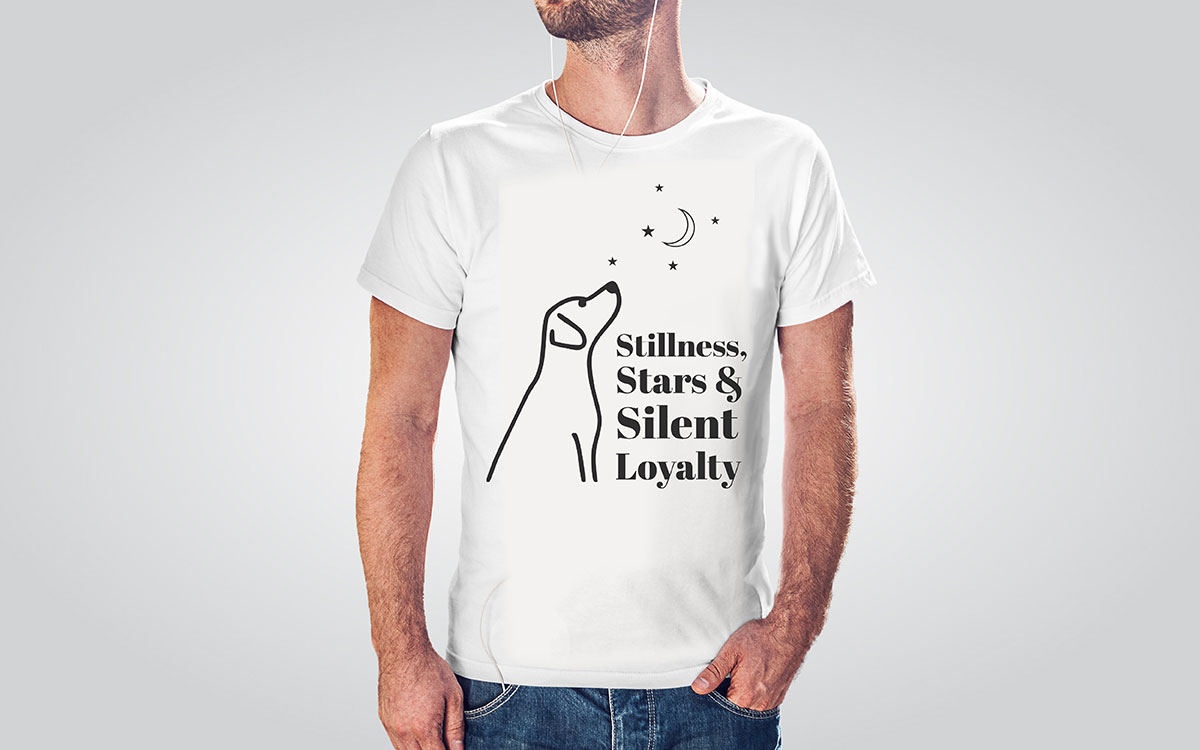 minimalist dog t-shirt design ideas
