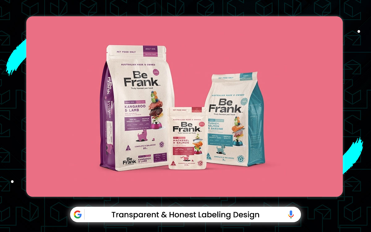 transparent food packaging design idea