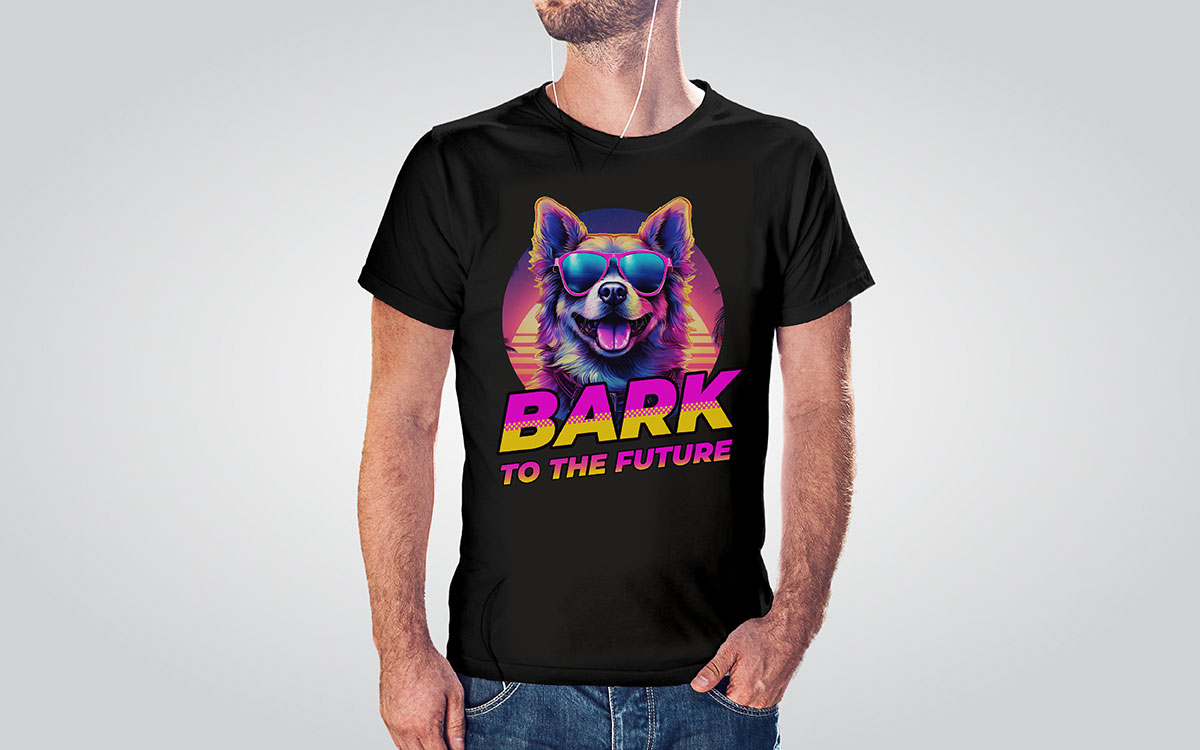 vintage retro dog t-shirt design ideas