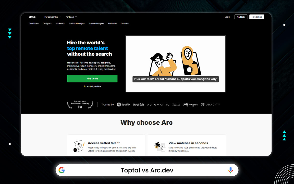 top toptal alternative