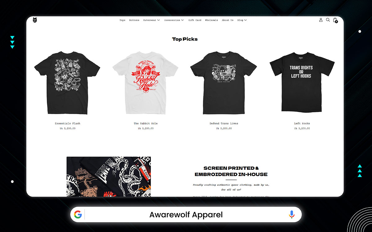 shopify t-shirt stores