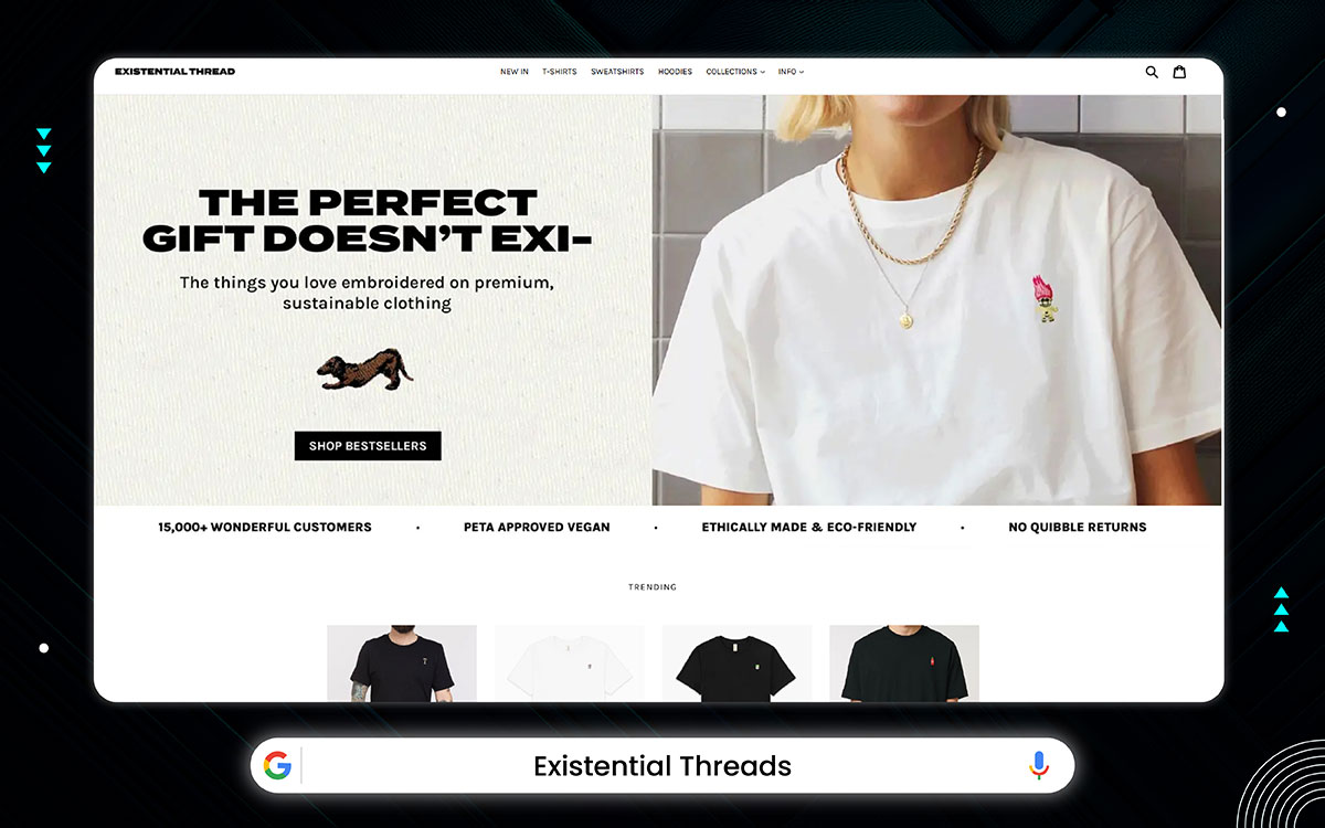 creative shopify t-shirt stores