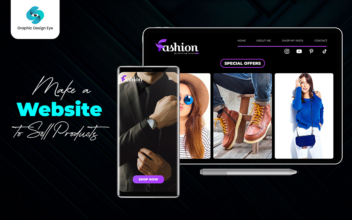 how to make a website to sell products