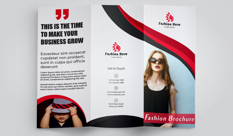 z-fold brochure design