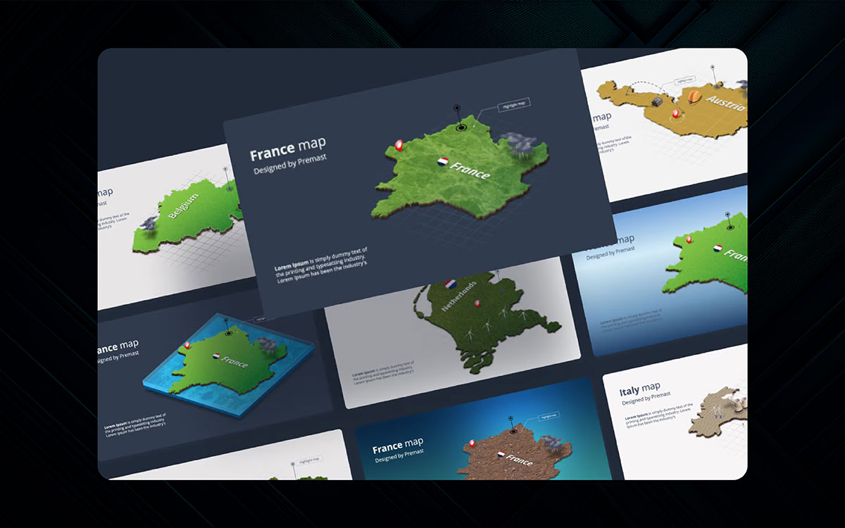trendy presentation design