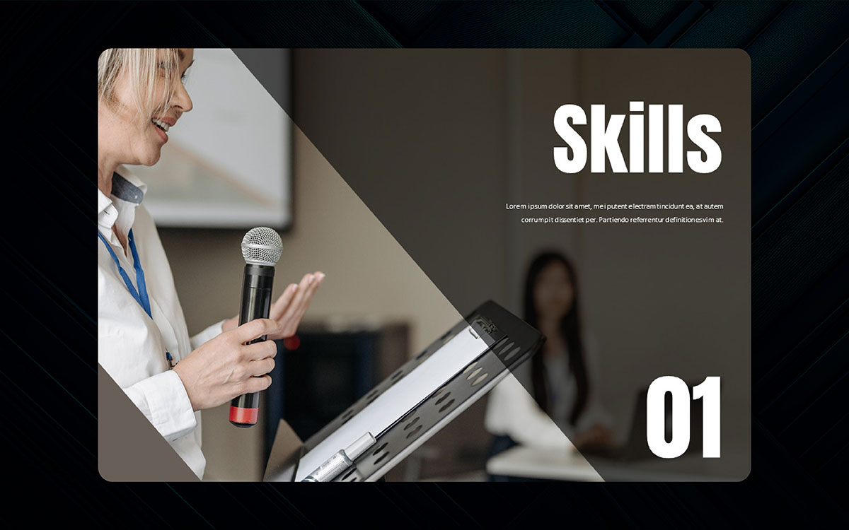 trendy presentation design