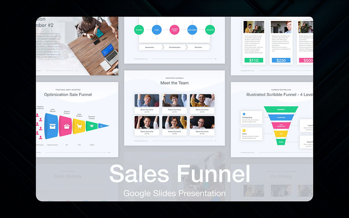 sales Google Slides presentation template