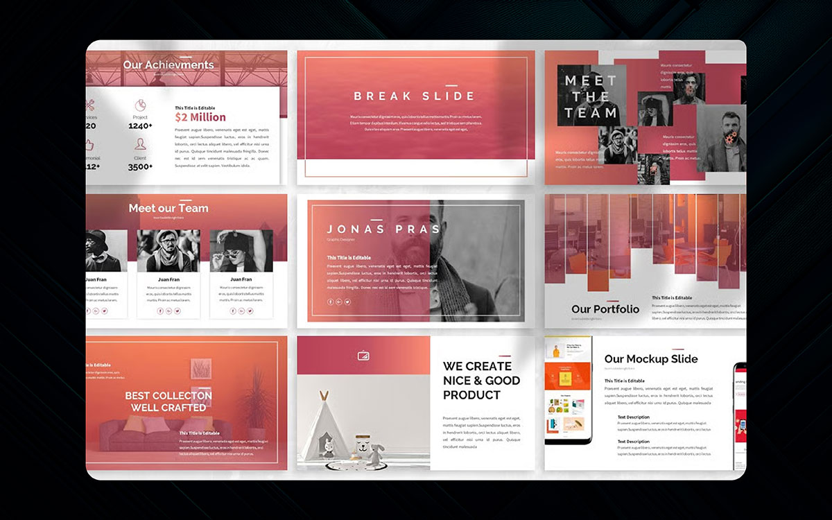 tech Google Slides presentation template