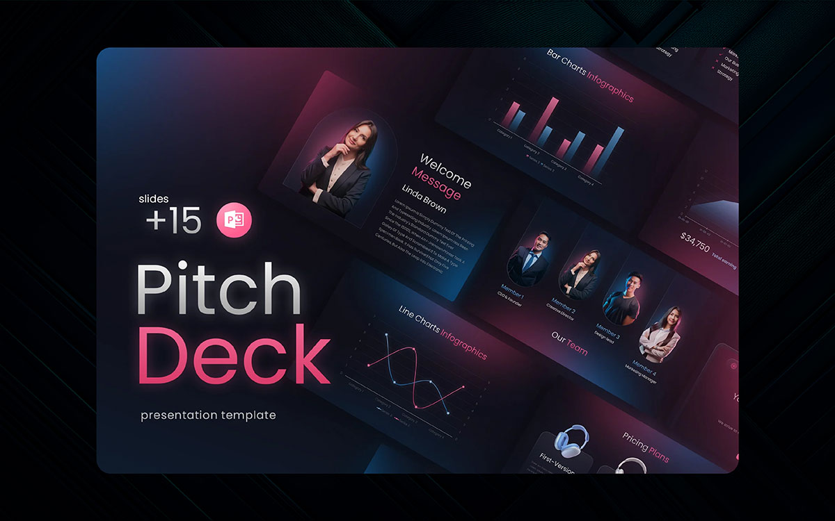 trendy presentation design
