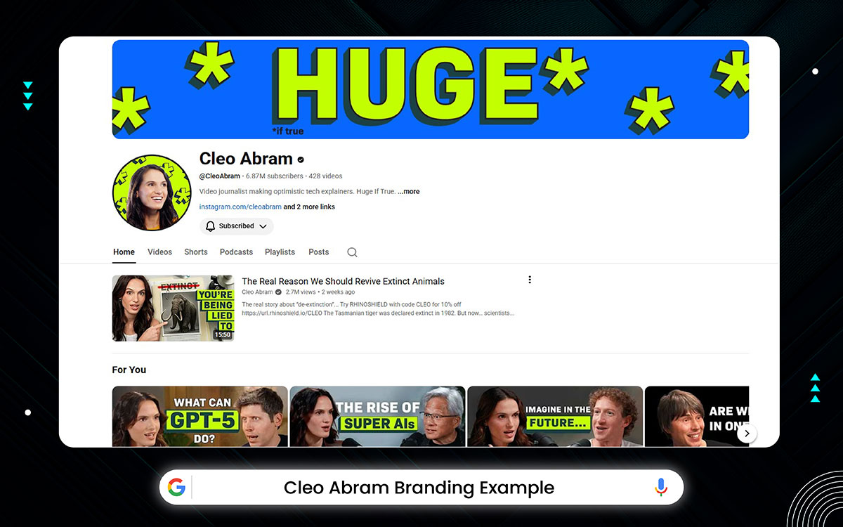 strong personal branding example for your inspiration